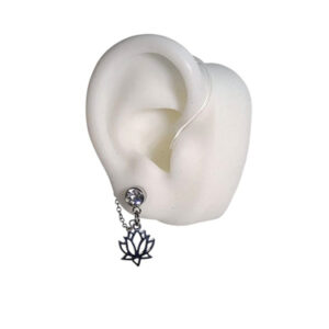 Pendiente FLOR DE LOTO - Silver